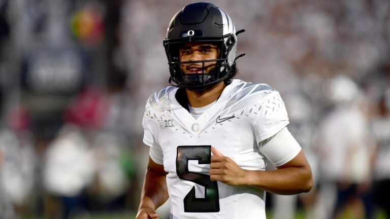 Dante Moore is rising fast -- Oregon QB now a serious name in No. 1 pick conversation for 2026 NFL Draft