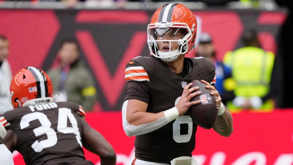 NFL longshot picks, player props, predictions: Model targeting Dillon Gabriel 220+ yards in Week 6