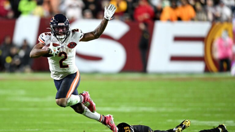 DJ Moore injury: Bears wide receiver hospitalized following Chicago's win over Commanders