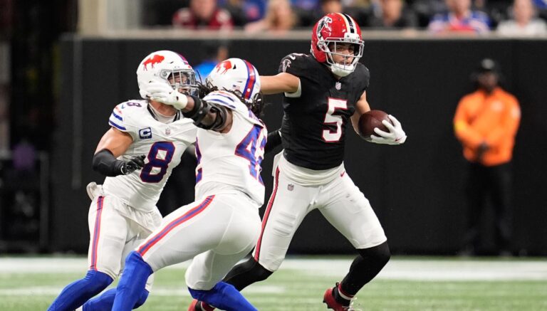 Drake London injury: Falcons' top WR inactive vs. Dolphins due to lingering hip issue