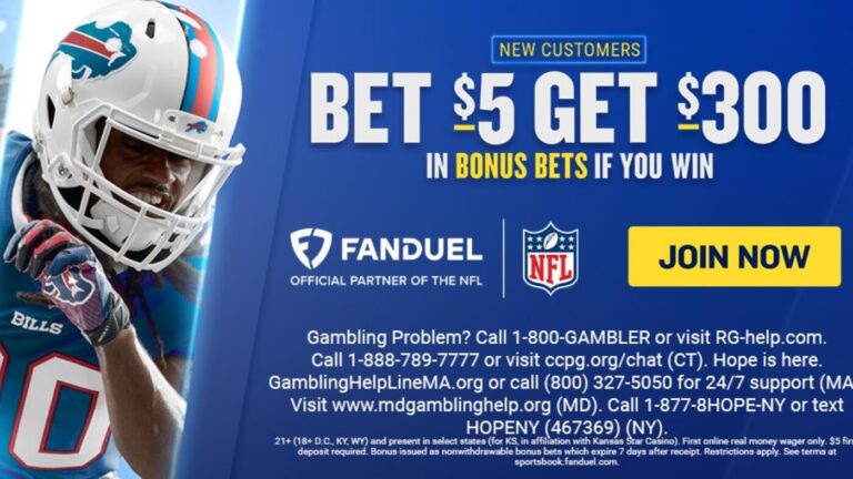 Use FanDuel promo code, get $300 bonus bets by targeting Commanders-Chiefs, Blue Jays-Dodgers, Lakers-Blazers