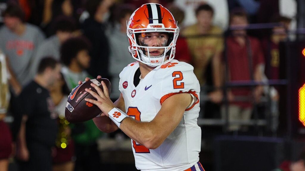 Clemson QB Cade Klubnik 'limited' in practice with ankle injury ahead of SMU game