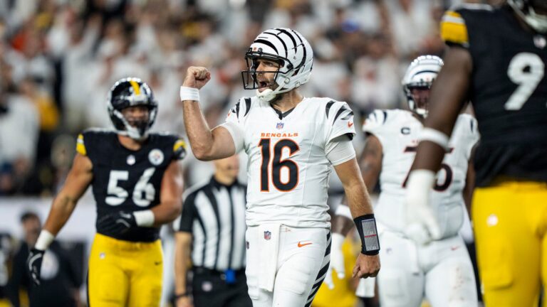 Bengals stun Steelers in shootout; Dodgers knocking on World Series door; college football, NFL previews