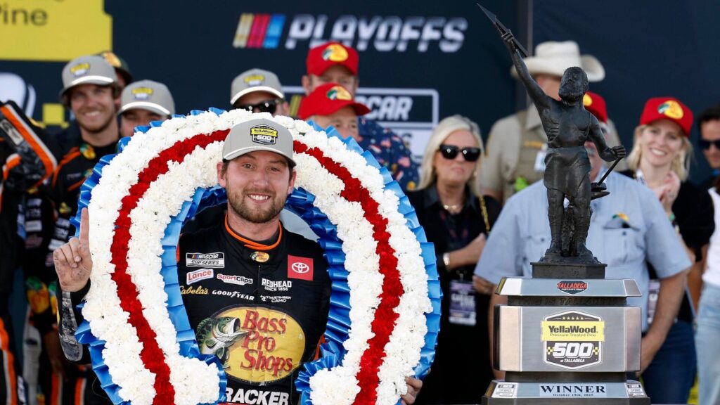 NASCAR playoffs at Talladega results: Chase Briscoe wins dramatic race, earns his first Championship 4 berth