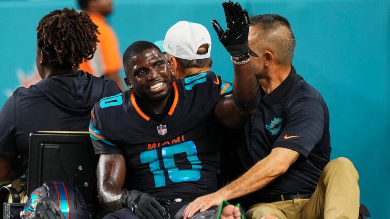 Tyreek Hill's NFL future uncertain after knee injury; Dolphins likely to release WR in 2026