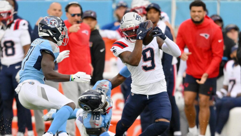 Kayshon Boutte says Patriots took advantage of 'lazy cornerback play' vs. Titans
