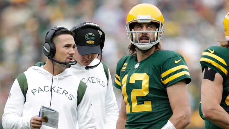Packers' Matt LaFleur won't stress significance of facing Aaron Rodgers ahead of Week 8 showdown vs. Steelers