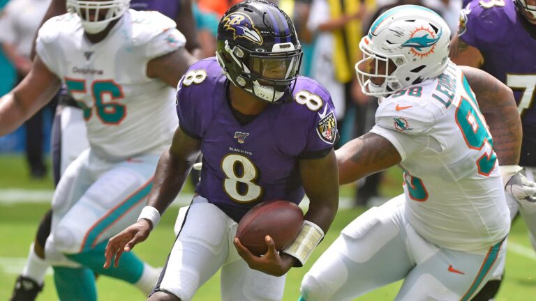 Ravens QB Lamar Jackson could break this unusual NFL record if he torches Dolphins on Thursday night