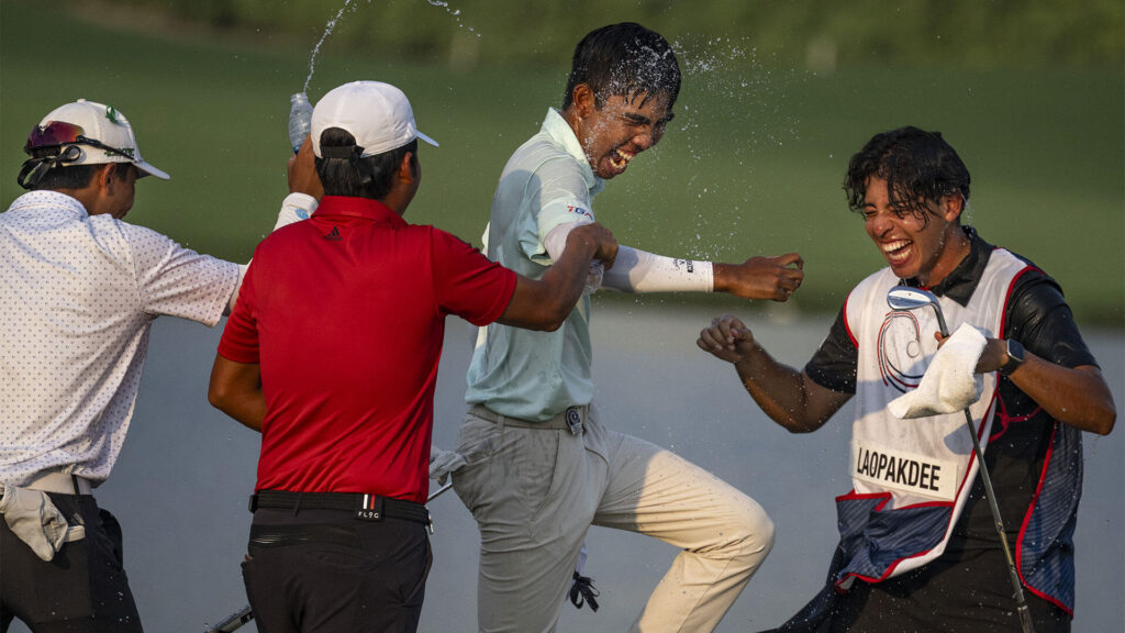 Fifa Laopakdee rallies from six shots down to clinch Masters, Open Championship spots at Asia-Pacific Amateur