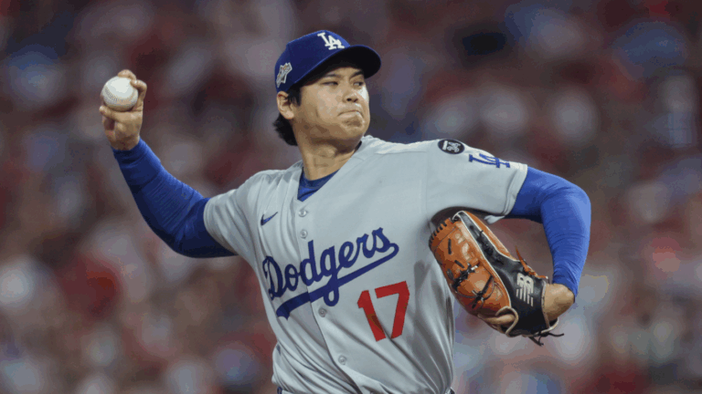 Dodgers' Shohei Ohtani strikes out nine Phillies hitters during NLDS Game 1 in MLB playoff pitching debut