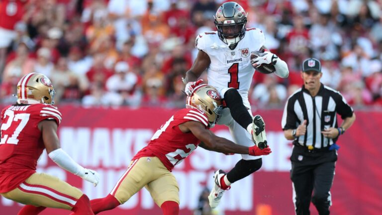 Fantasy Football Week 7 Start 'Em & Sit 'Em Running Backs: Rachaad White set up for a strong game vs. Lions