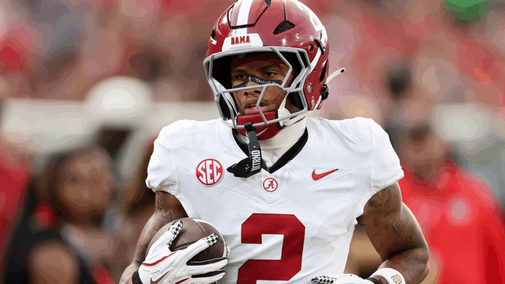 Alabama coach Kalen DeBoer cites injury for star WR Ryan Williams being held without a catch for first time
