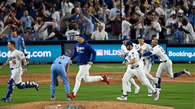 Dodgers oust Phillies in stunning fashion to reach NLCS; Cam Skattebo, Jaxson Dart power Giants past Eagles