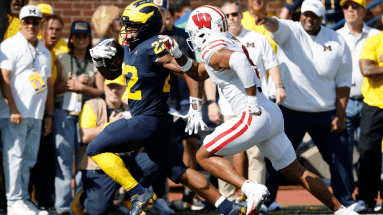 Michigan's Justice Haynes continues historic start: Ex-Alabama RB has another big day in win over Wisconsin