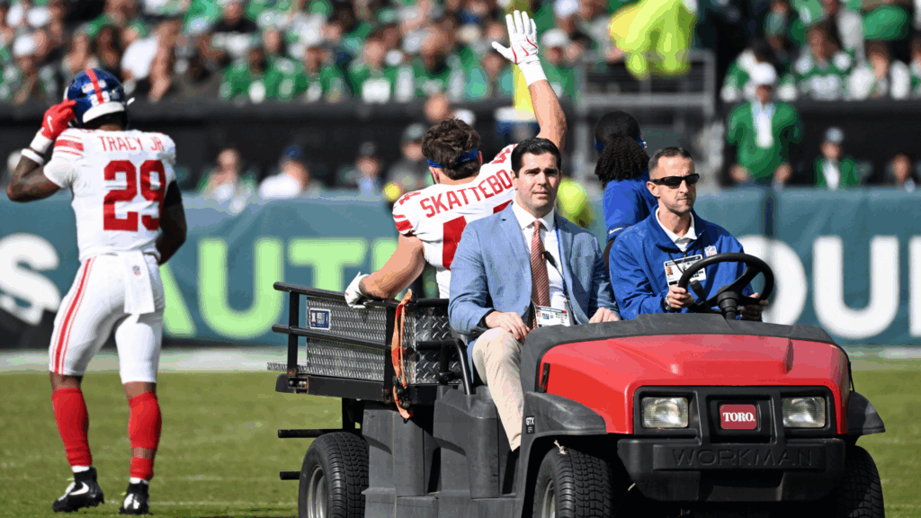 Giants' Cam Skattebo issues statement after ankle surgery, says it's 'just the beginning of my journey'