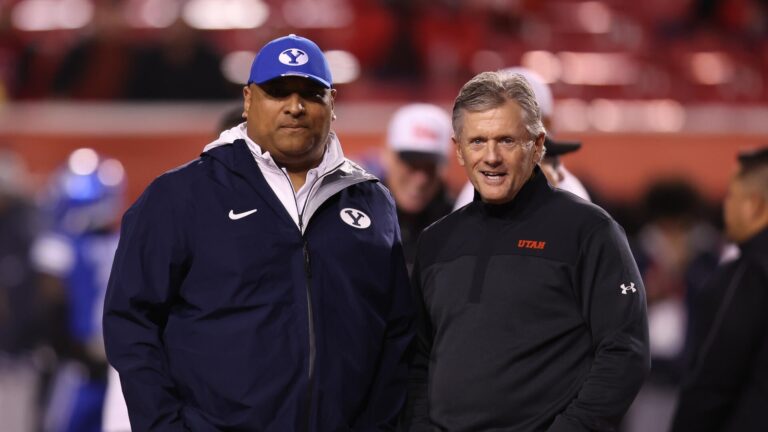 Where to watch BYU vs. Utah: TV channel, kickoff time, odds, prediction for top-25 Holy War rivalry showdown
