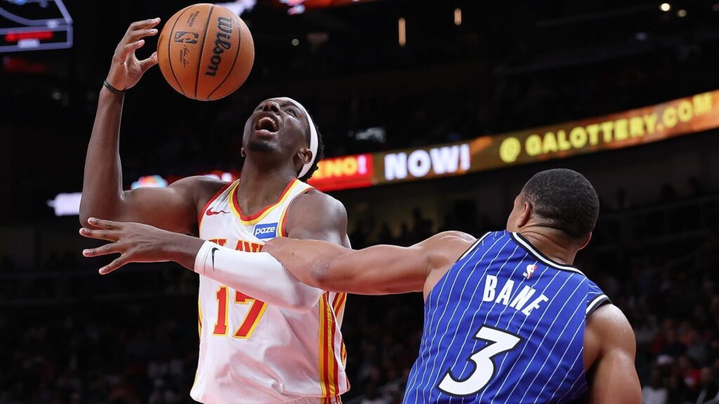 Magic's Desmond Bane ejected from game for spiking the ball on Hawks' Onyeka Okongwu after a flagrant foul