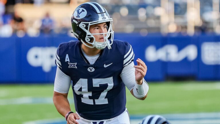 Forged in 'organized chaos,' BYU QB Bear Bachmeier prepares to take college football's biggest stage