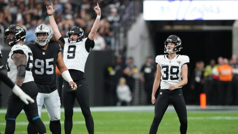 Cam Little makes NFL history: Jaguars' kicker drills league-record 68-yard field goal vs. Raiders