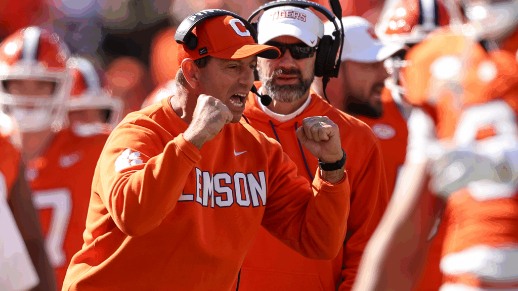 After latest loss, Dabo Swinney says 'I may get fired ... can't say I'd blame him' with Clemson AD looking on