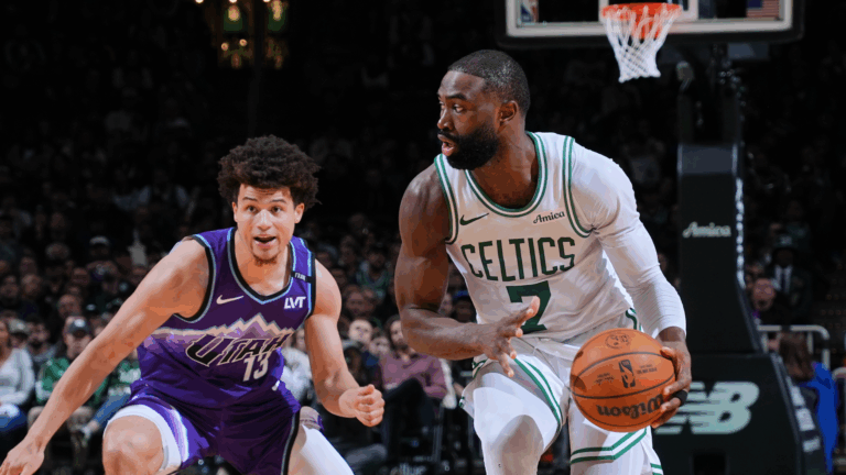 Celtics' Jaylen Brown sounds off on no-call that 'cost us the game' after loss to Jazz