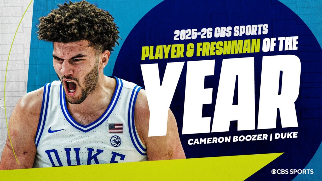 2025-26 CBS Sports college basketball individual awards: Duke's Cameron Boozer is Player, Freshman of Year