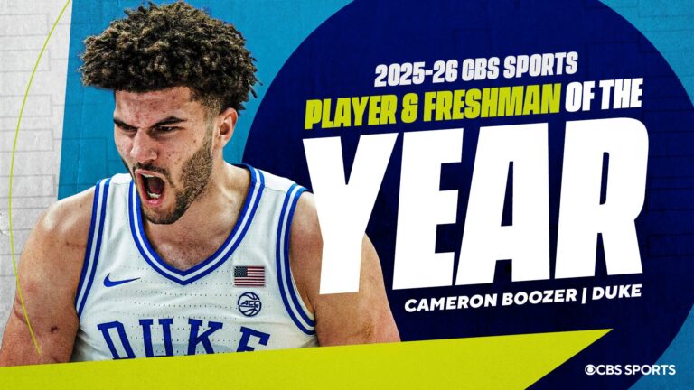 2025-26 CBS Sports college basketball individual awards: Duke's Cameron Boozer is Player, Freshman of Year