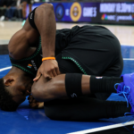 Timberwolves star Anthony Edwards to miss multiple weeks after hurting knee in Game 4 vs. Nuggets