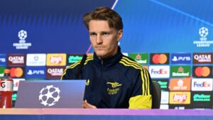 Arsenal captain Martin Odegaard faces defining month as Gunners approach final stretch in enviable spot