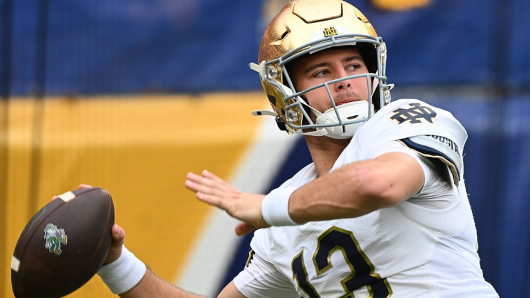 C.J. Carr's development, replacing Jeremiyah Love among storylines to watch entering Notre Dame spring game