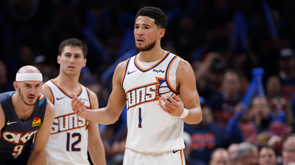 Suns' Devin Booker blasts NBA referee, makes WWE comparison after 'terrible' calls in playoff loss to Thunder