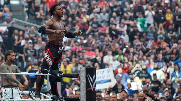 WrestleMania 42: IShowSpeed wipes out Logan Paul with wild top rope dive onto commentary desk