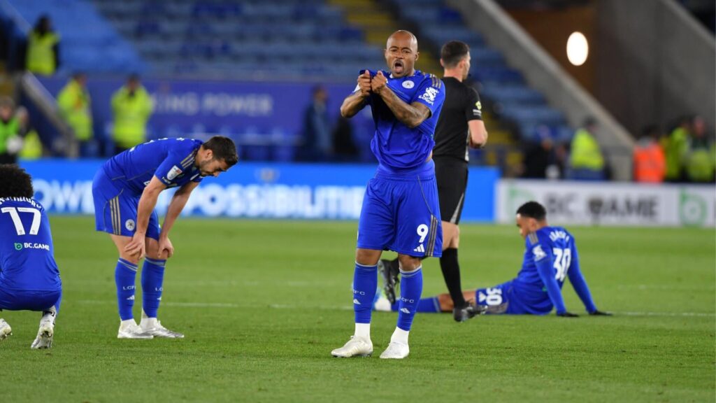 Leicester City relegated to third division a decade after historic Premier League title win