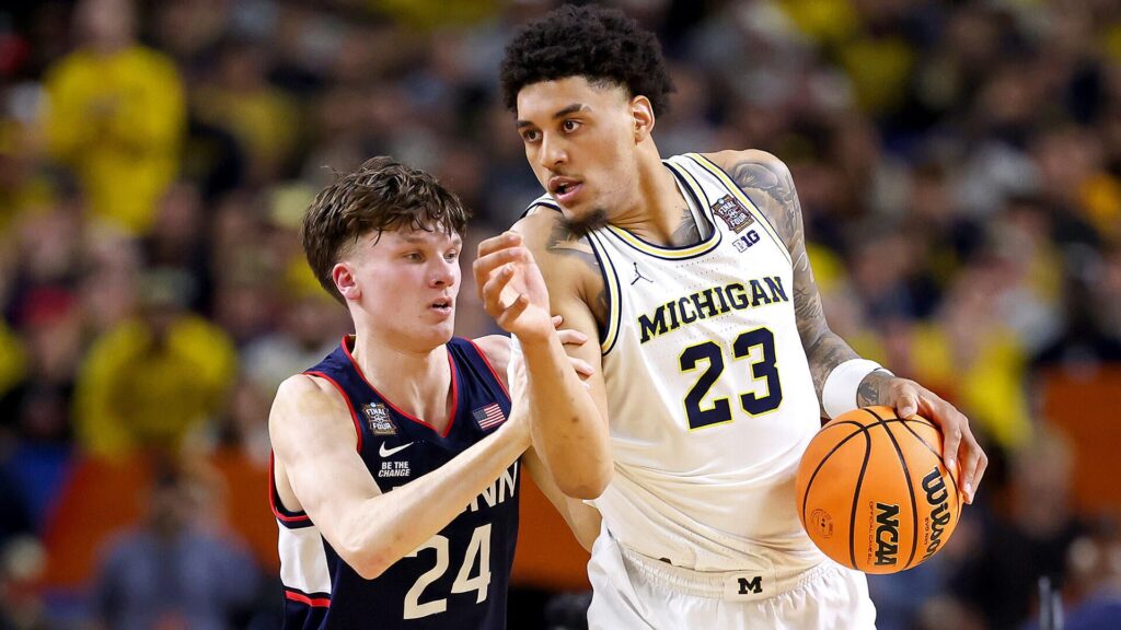 How Yaxel Lendeborg's new-age Cinderella story has a new chapter with Michigan celebrating win at Big Dance