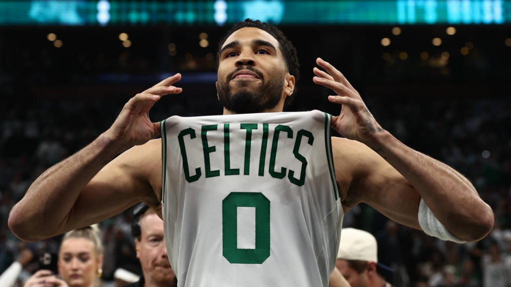 Jayson Tatum dominates in playoff return as Celtics blow out 76ers in Game 1
