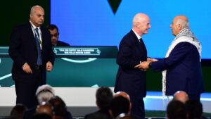 FIFA president Gianni Infantino stages rare Israel-Palestine moment on stage, here's how it unfolded