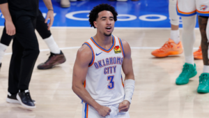 Thunder's Jared McCain says Spurs made threat after 'crazy' hard foul at end of Game 5