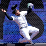 Yankees’ Jasson Domínguez carted off field after making wall-slamming catch