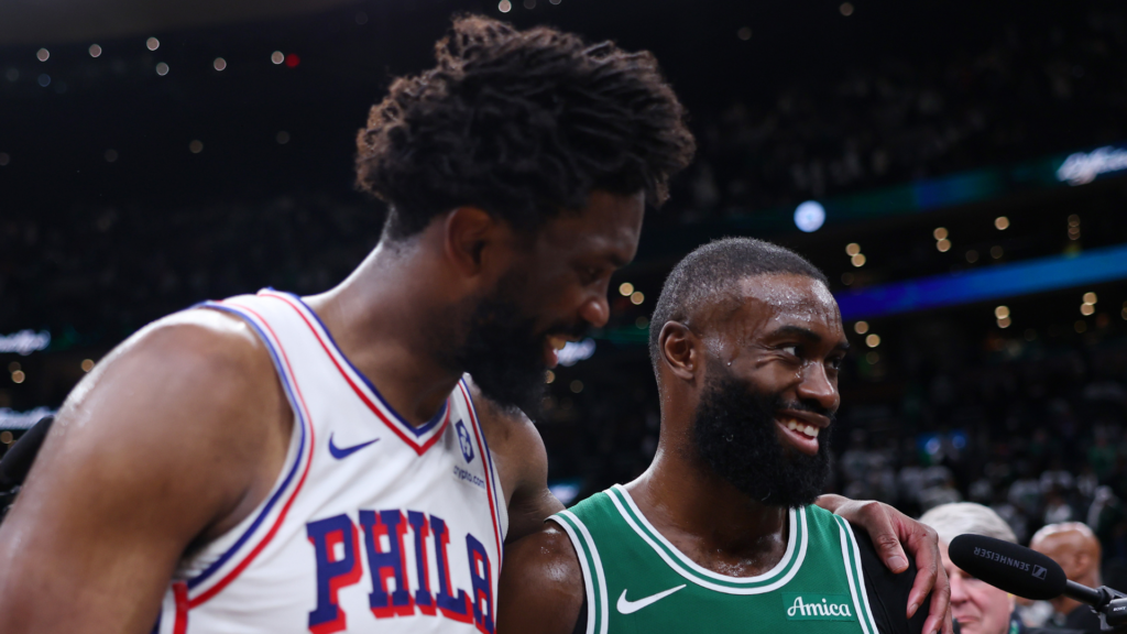 Jaylen Brown: Joel Embiid was 'flopping around' and 'got some extra calls' in 76ers' Game 7 win over Celtics