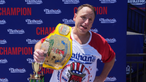 Joey Chestnut will compete in 2026 Nathan's Hot Dog Eating Contest while under probation for battery charge