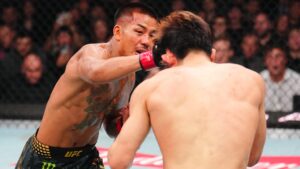 UFC 328 results: Joshua Van stops Tatsuro Taira for hard-fought stoppage win in flyweight title defense
