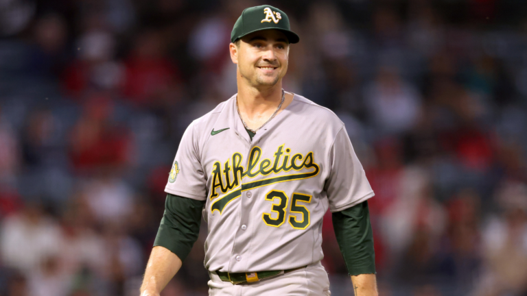 A's pitcher J.T. Ginn loses no-hitter and then the game vs. Angels in span of four pitches