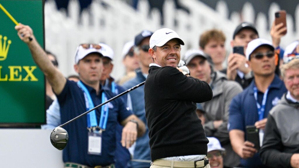 Frustrated Rory McIlroy bluntly calls first round 's---' after wheels fall off late at PGA Championship 2026
