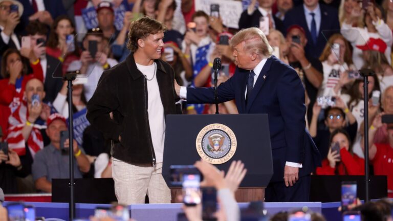 Giants' Abdul Carter clears air with Jaxson Dart after QB's inclusion at Trump rally: 'Me & JD6 are good'
