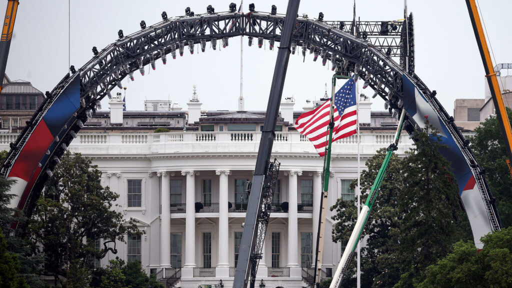 UFC begins construction at White House South Lawn for Freedom 250 event