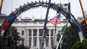 UFC begins construction at White House South Lawn for Freedom 250 event
