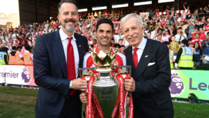 'Bloody hell, don't get relegated': How Josh Kroenke navigated Arsenal's rebuild to the top