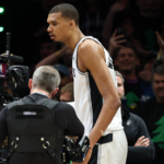 Victor Wembanyama ejected from Spurs vs. Wolves Game 4 after elbowing Naz Reid