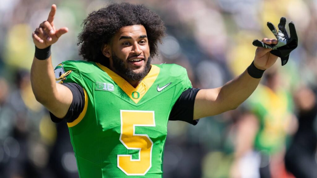 LOOK: EA Sports College Football 27 cover features Dante Moore, Kewan Lacy, Malachi Toney front and center