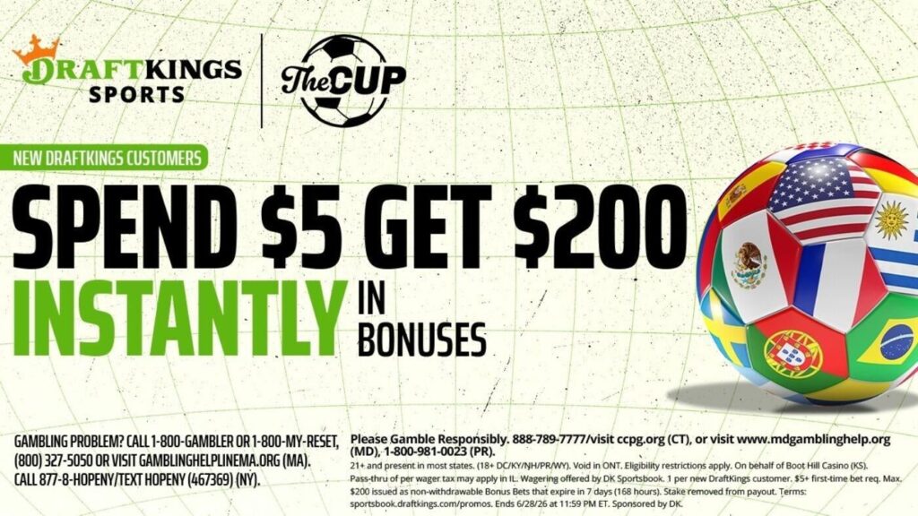 Use DraftKings promo code for $200 in bonus bets by targeting England-Ghana, Croatia-Panama, 2026 World Cup